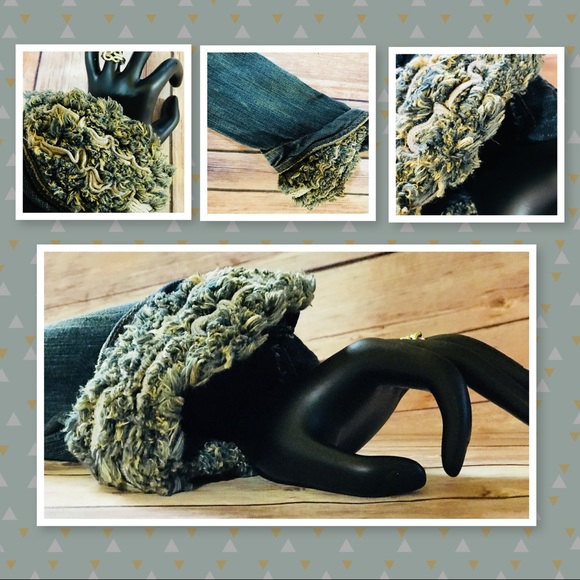 Unique ruffle denim blazer - Picture 6 of 8